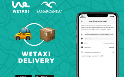 Parte da Roma Wetaxi Delivery, per spedire e consegnare merci in città tramite il taxi