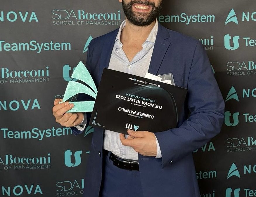 Daniele Panfilo, Ceo di Aindo premiato come talento italiano tra gli under 35 che cambieranno il futuro