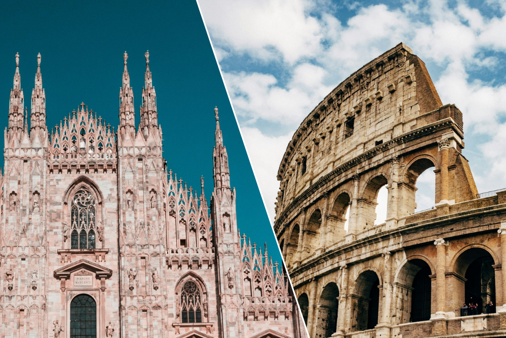Milano vs. Roma, a ogni città il suo stile: come cambiano i look maschili tra il Duomo e il Colosseo