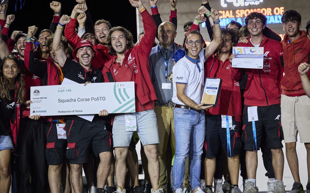 Formula SAE Italy 2025: Teoresi Group premia con il TeoRace la Squadra corse del Politecnico di Torino per il miglior sistema elettronico a bordo veicolo