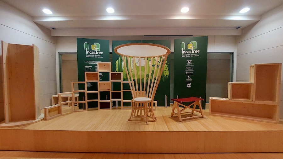 Dal legno “bostricato” delle foreste trentine al Compasso d’Oro: premiato il progetto IncasTree